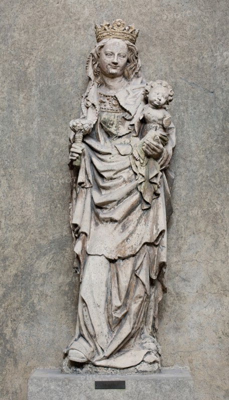 Madonna and Child, c1450. Creator: School of Troyes.