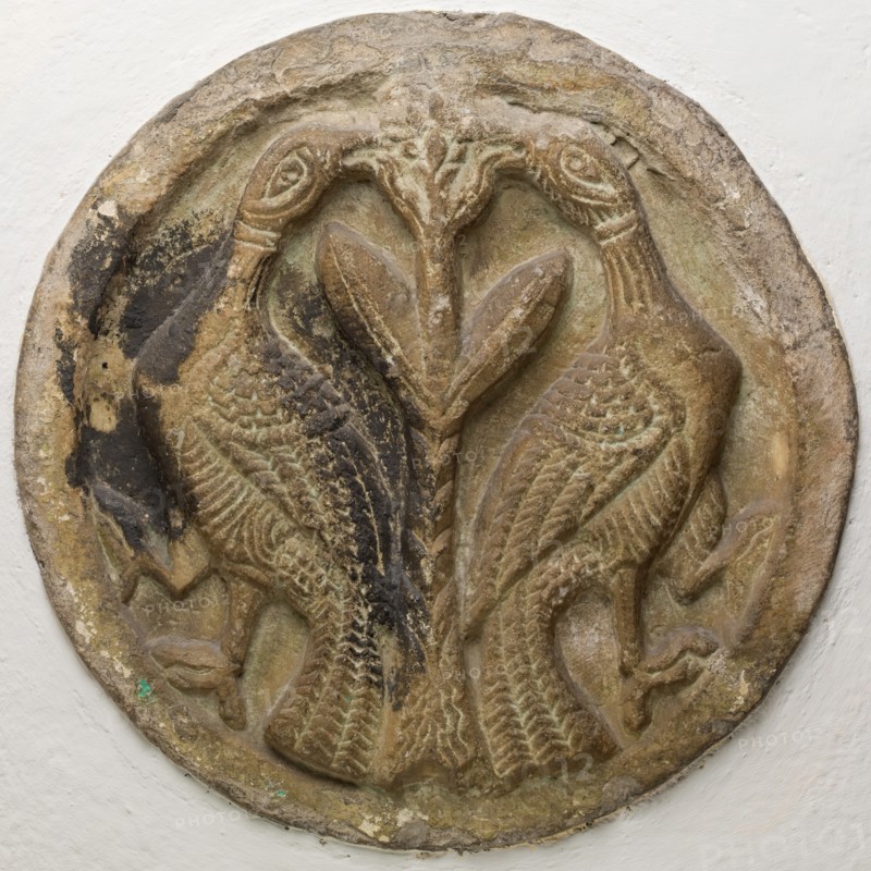 Roundel with Pair of Birds, between 12th and 13th century. Creator: Unknown.