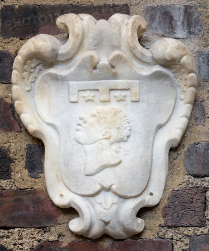 Coat of Arms of the Pucci delle Stelle Family, late 17th century. Creator: Unknown.