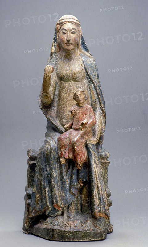 Enthroned Madonna and Child, early 14th century. Creator: Unknown.
