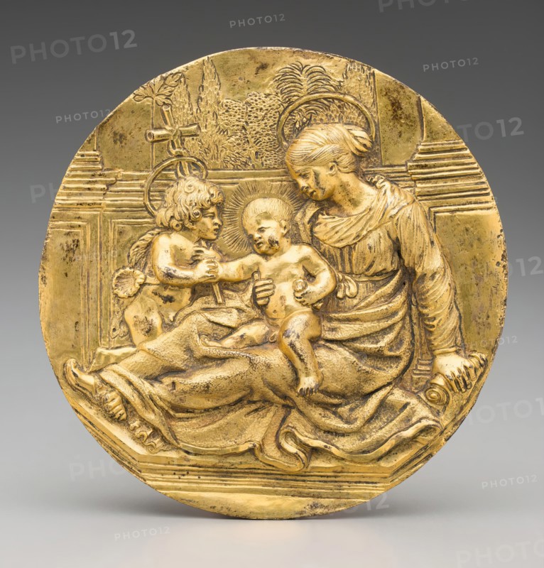Madonna and Child and St. John in a Courtyard, c.between 1620 and 1650. Creator: Unknown.