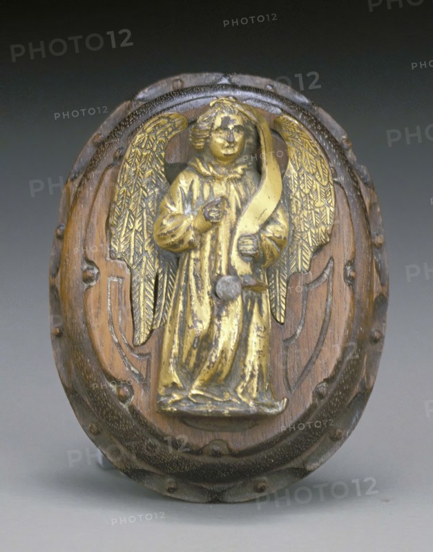 Angel on Plaque, 15th century. Creator: Unknown.