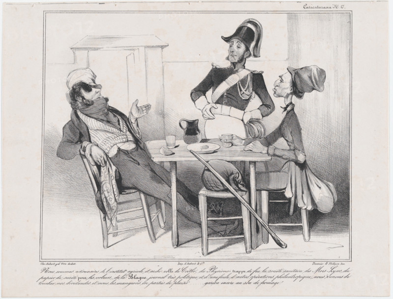 Plate 17: Robert Macaire, 1838.  Creator: Honore Daumier.
