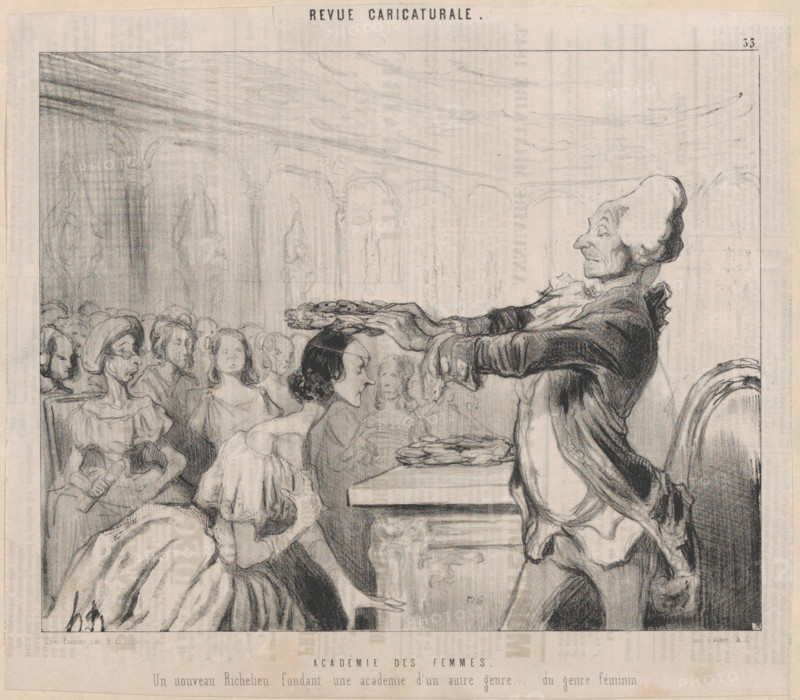 Académie des Femmes, 1843. Creator: Honore Daumier.