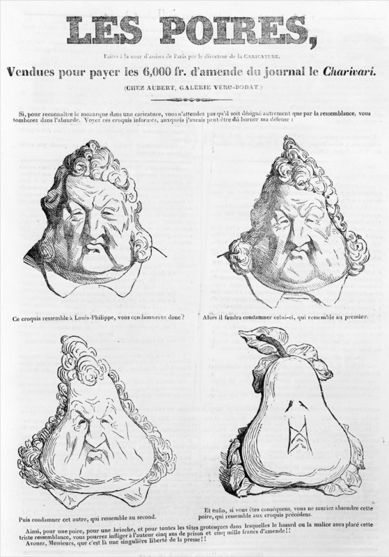 Les Poires, c1831.  Creator: Honore Daumier.