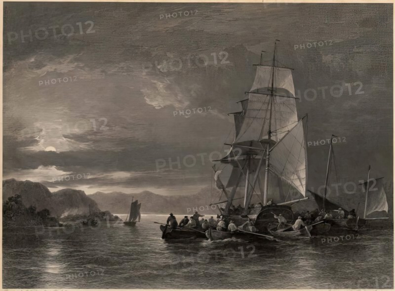 The Smugglers' Brig Jumping Jenny After E.T. Crawford. Creator: Robert Anderson.