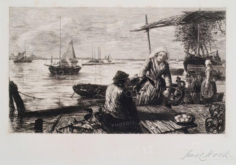 Brimming, Holland, 1875-1899. Creator: James Clarke Hook.