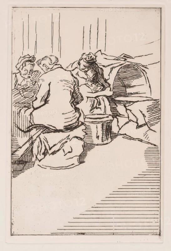 Women Seated, c1930s. Creator: Thérèse Lessore.
