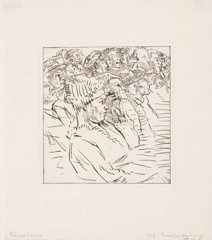Theatre Audience, c1940s. Creator: Thérèse Lessore.