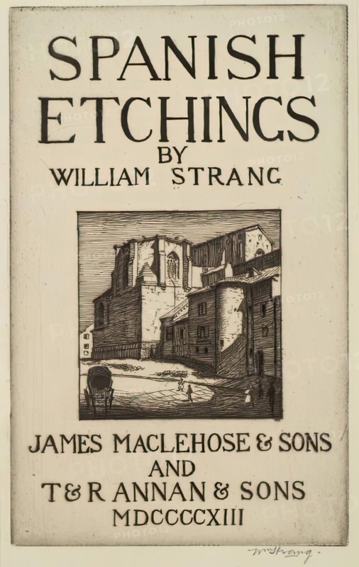 Spanish Etchings - Title Page (San Gil, Burgos), 1913. Creator: William Strang.