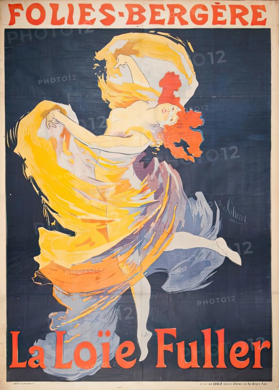 Folies-Bergere La Loïe Fuller, c1893. Creator: Jules Cheret.