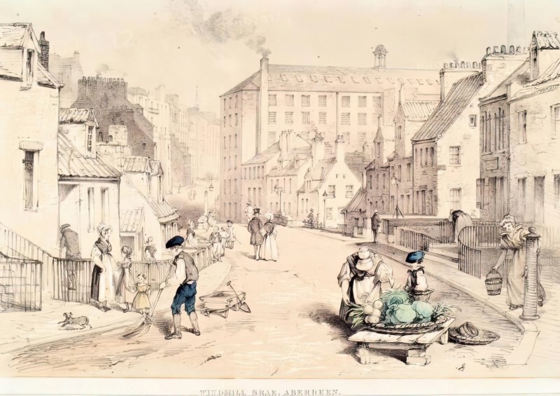 Windmill Brae, Aberdeen, c1840s. Creator: William Nichol.
