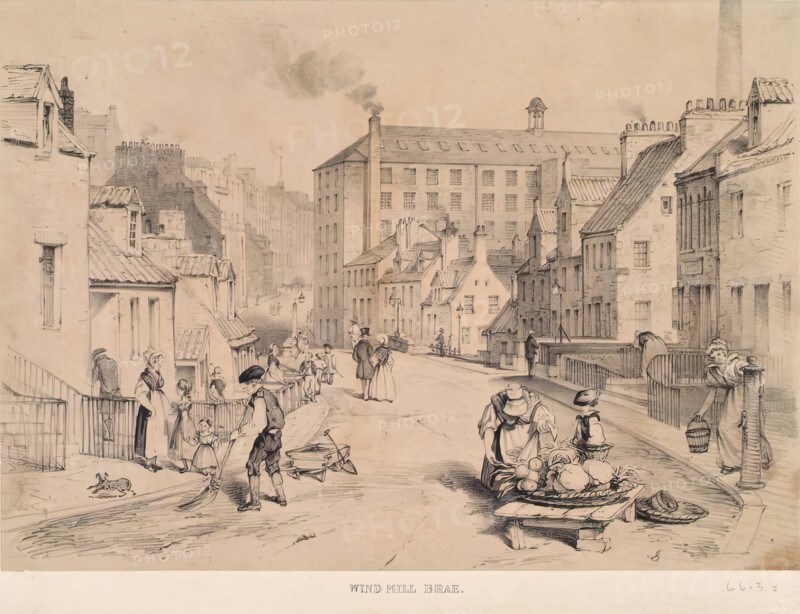 Windmill Brae, Aberdeen, c1840s. Creator: William Nichol.