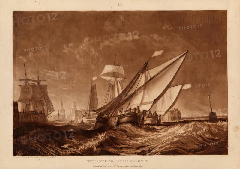 Entrance to Calais Harbour, 1816. Creator: JMW Turner.