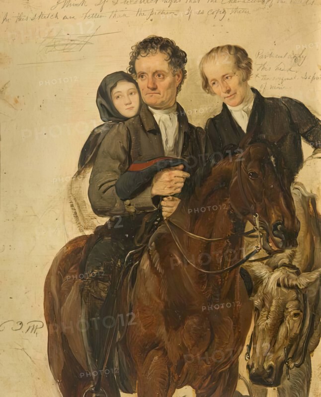 Study for "Covenanters Preaching", c1830. Creator: George Harvey.