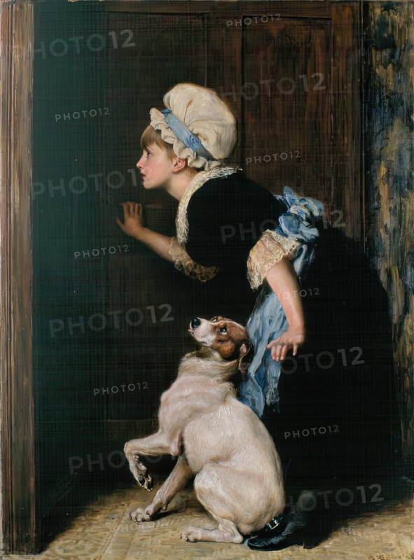 Mother Hubbard, 1882. Creator: Briton Riviere.