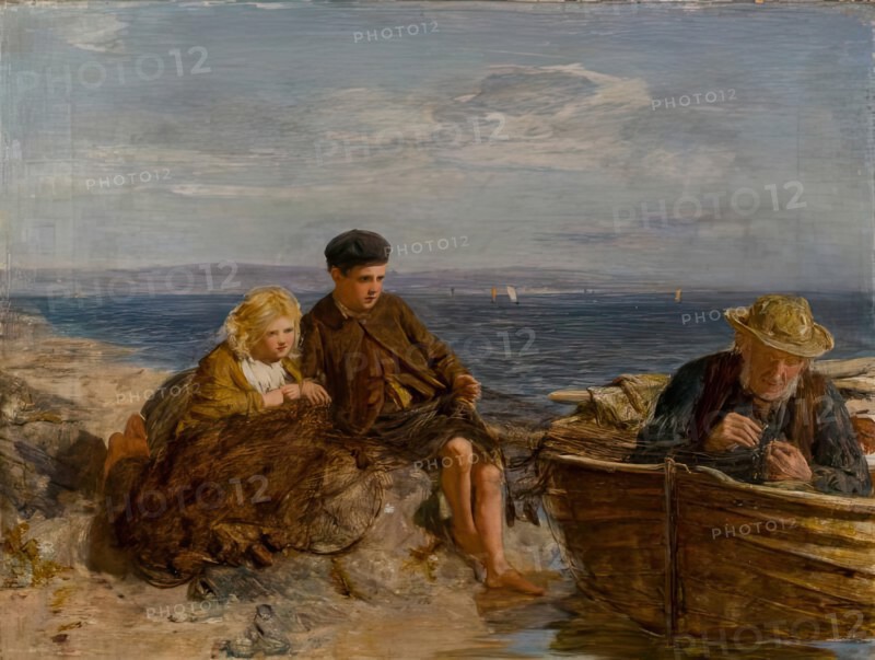 The Old Net, Exh. 1869. Creator: William McTaggart.