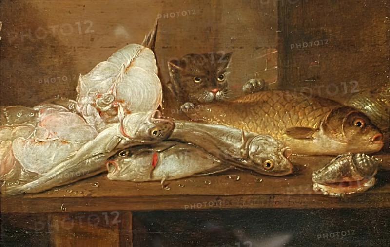 Still Life with Fish, 1625-1661. Creator: Alexander Adriaenssen.