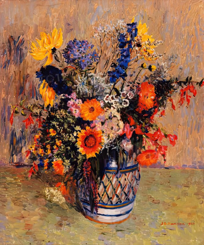 A Study of Flowers, 1923. Creator: James Bolivar Manson.