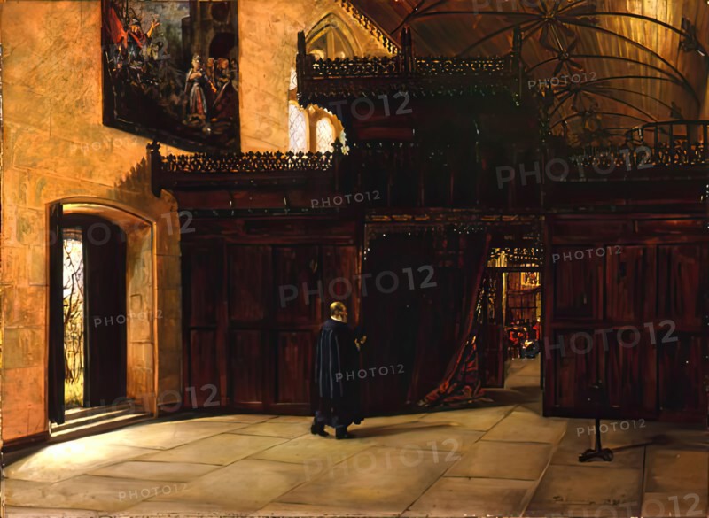 Interior of King's College Chapel, Old Aberdeen, 1881. Creator: John Shirreffs.