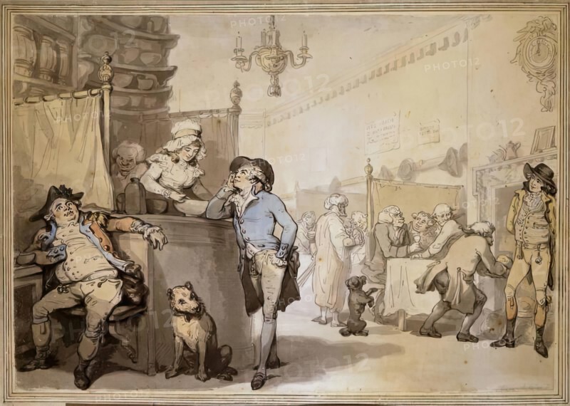 The Coffee House, c1790. Creator: Thomas Rowlandson.
