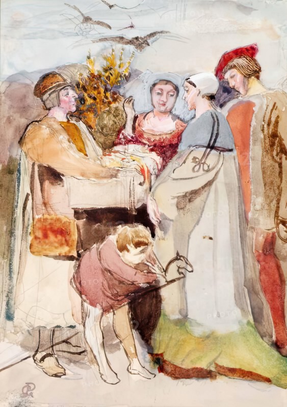 The Mountebanks. Creator: George John Pinwell.