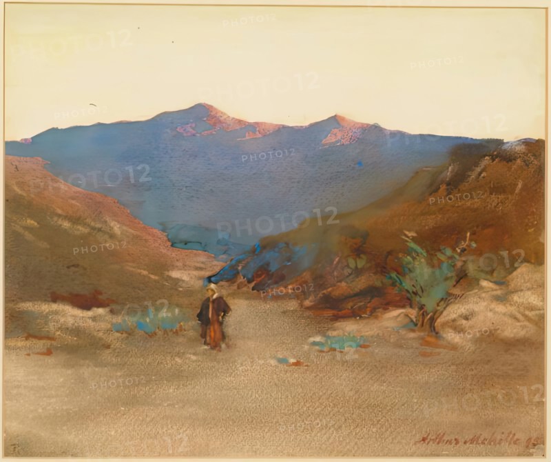 Sunset in Morocco, 1895. Creator: Arthur Melville.
