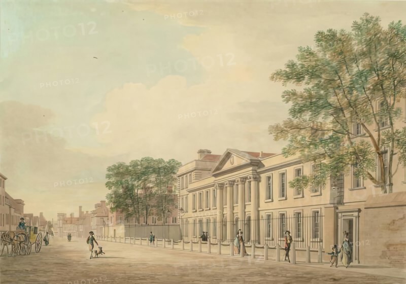 Emmanuel College, Cambridge, 1799. Creator: Thomas Malton II.