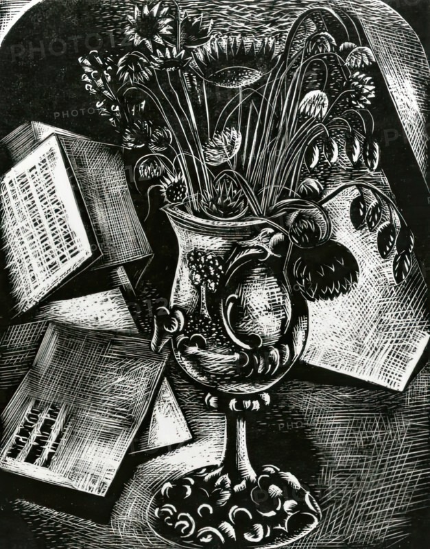 Bouquet, 1927. Creator: Paul Nash.