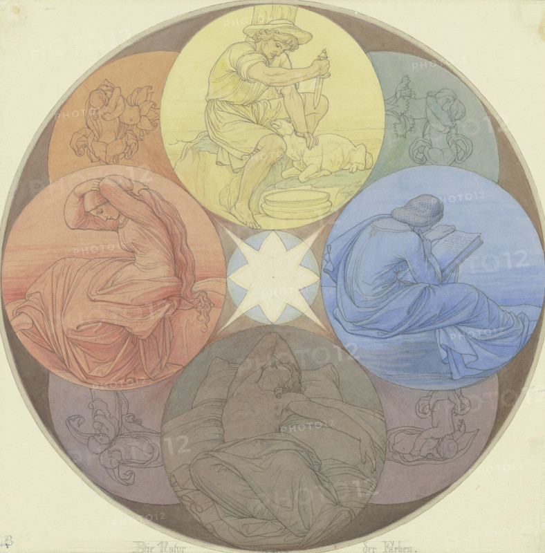 The Nature of Colors and Their Appearance at the Four Times of Day, 1863. Creator: Eduard von Steinle.
