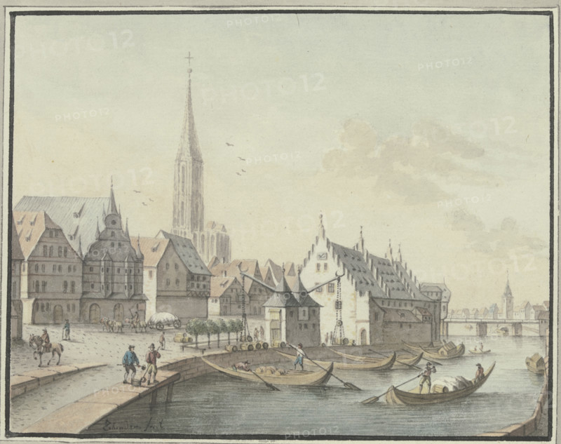 The Strasbourg Crane . Creator: Johann Caspar Zehender.