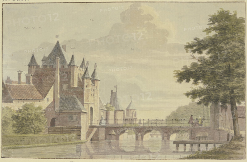 D'groote Hontpoont te Haarlem. Creator: Hendrik de Winter.