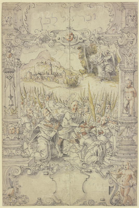 Coronation of Saul by Samuel, 1598. Creator: Hans Jakob Dunz.