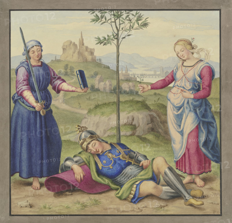 The Knight's Dream, 1831. Creator: Johann David Passavant.
