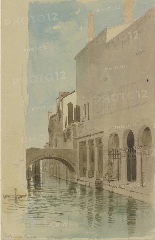 The Ponte della Panada in Venice, 1851. Creator: Carl Theodor Reiffenstein.