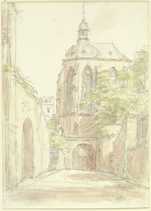 The Werner Chapel in Oberwesel, c1850-1900. Creator: Peter Becker.