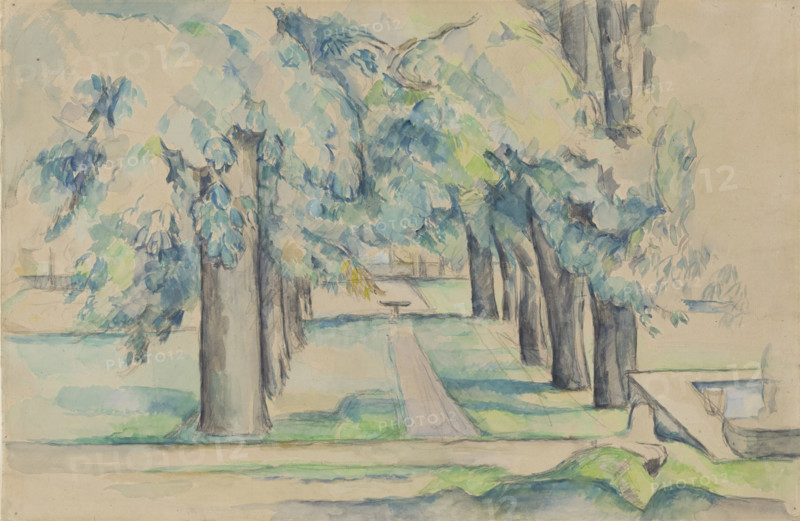 Avenue of Chestnut Trees at the Jas de Bouffan, c1878-1890. Creator: Paul Cezanne.