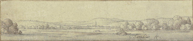 A Donau landscape. Creator: Wenceslaus Hollar.