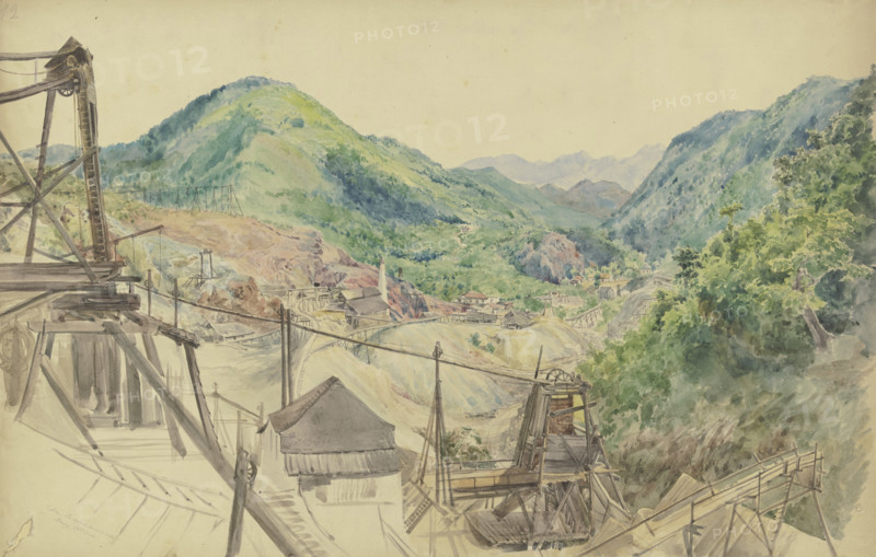 Copper mining, 1853. Creator: Adolf Höffler.