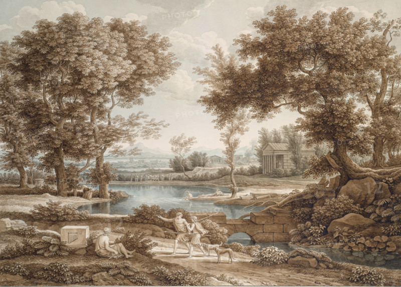 Heroic landscape, 1818. Creator: Johann Christian Reinhart.