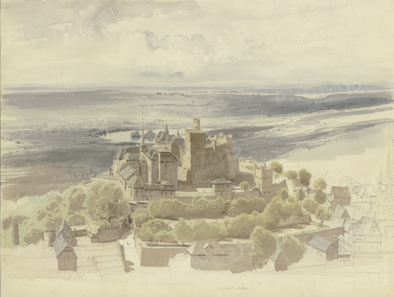 Braunfels castle, 1853. Creator: Carl Theodor Reiffenstein.