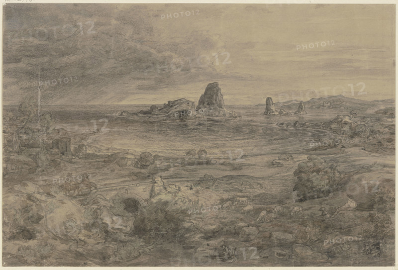 The Cyclopean rocks near Sciacca, mid-late 19th century. Creator: Ludwig Metz.