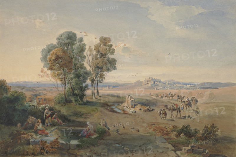 Athens, seen from the well, c1830-1872. Creator: Jakob Becker.