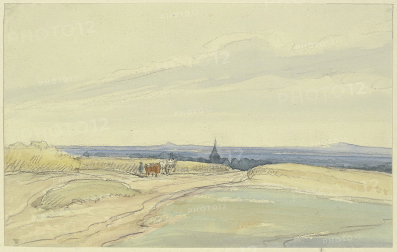Flat landscape, c1850-1905. Creator: Anton Burger.