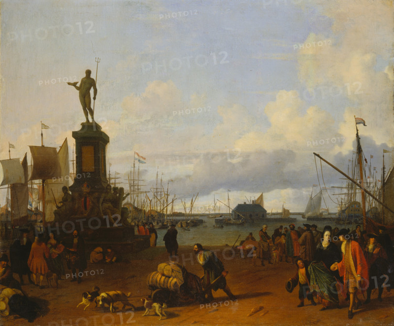 View of the Amsterdam Harbour at the IJ River, 1700. Creator: Ludolf Backhuysen I.