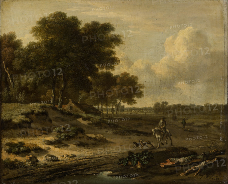 Landscape with Rider, 1670. Creator: Jan Wijnants.