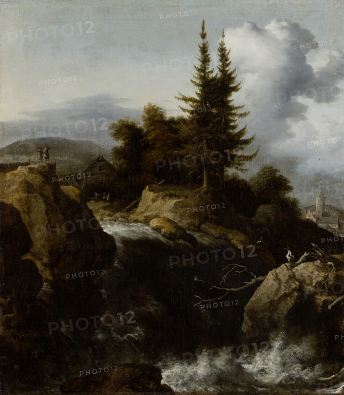 Landscape with Waterfall, c1650-1660. Creator: Allart van Everdingen.