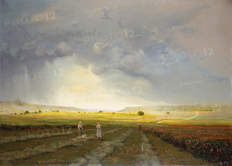 The Rain Shower, c1868. Creator: Jean-Baptiste-Camille Corot.