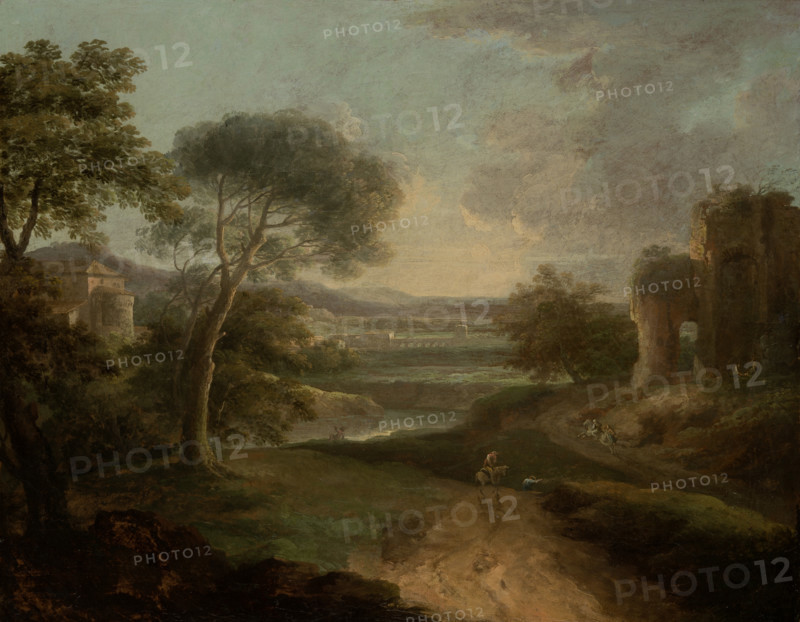 Landscape near Rome, 1741. Creator: Paolo Anesi.