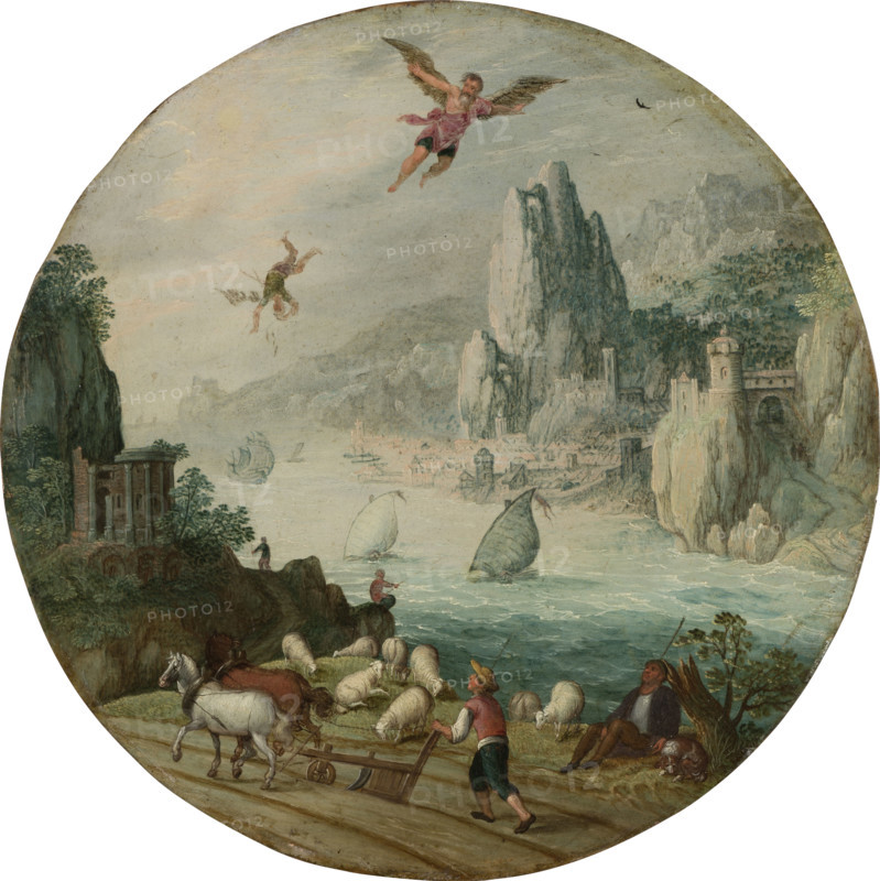The Fall of Icarus, c1586-1590. Creator: Tobias Verhaecht.